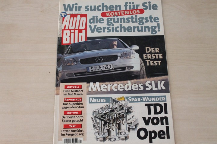 Deckblatt Auto Bild (28/1996)